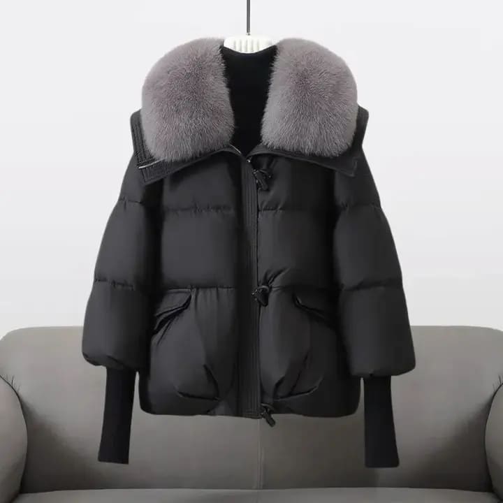 Christina | Winter Jacket with Luxurious Fur Collar