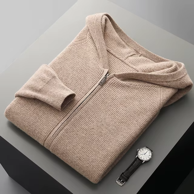 EXTRAFINE MERINO ZIPPED HOODIE