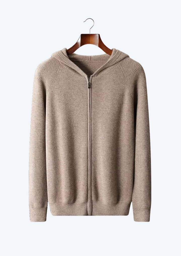 EXTRAFINE MERINO ZIPPED HOODIE