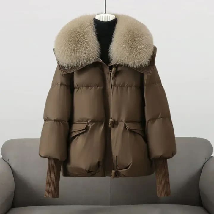 Christina | Winter Jacket with Luxurious Fur Collar