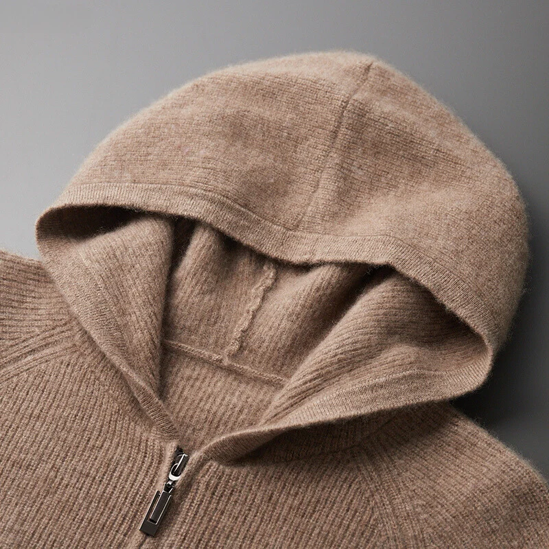 EXTRAFINE MERINO ZIPPED HOODIE