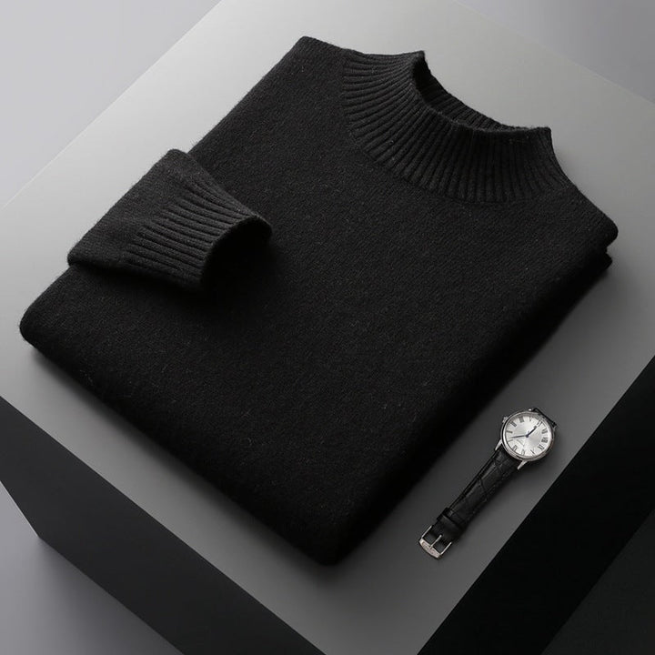 EXTRAFINE MERINO MOCK NECK