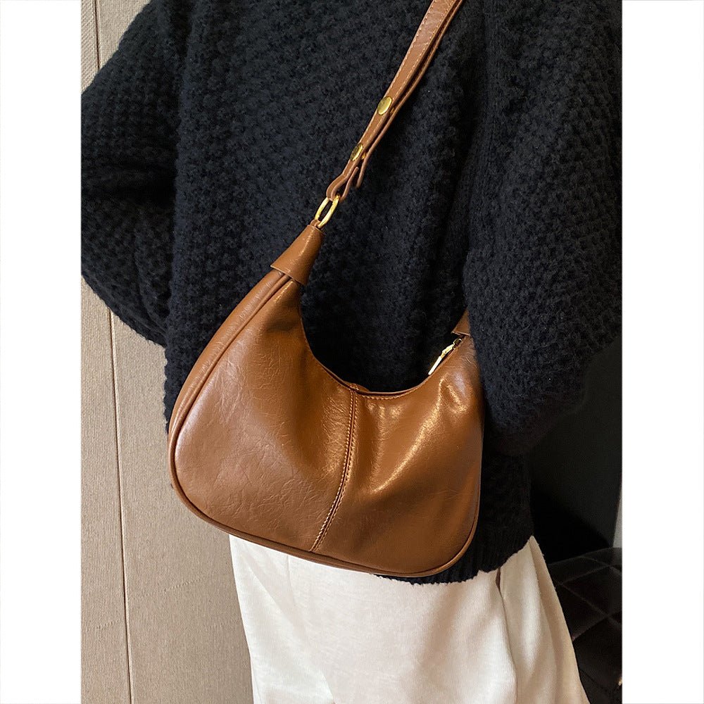 Women's 2025 Designer Zipper Shoulder Bag