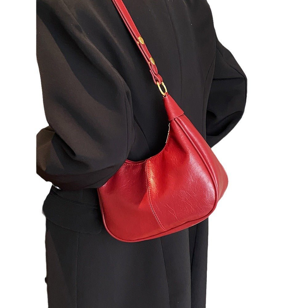 Women's 2025 Designer Zipper Shoulder Bag