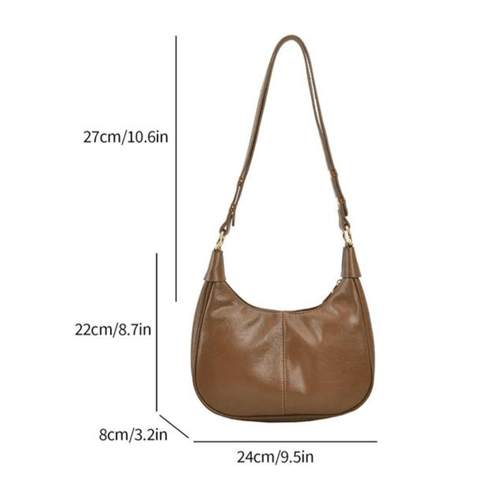 Women's 2025 Designer Zipper Shoulder Bag